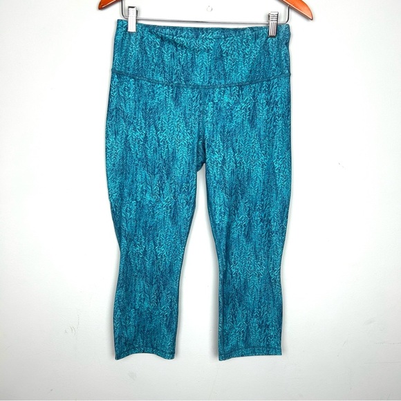 Patagonia cammon thread partnership capri leggings size M turquoise - Picture 2 of 11